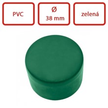 Obrázek Čepička PVC 38 mm zelená