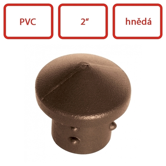 Obrázek z Čepička PVC 2" hnědá