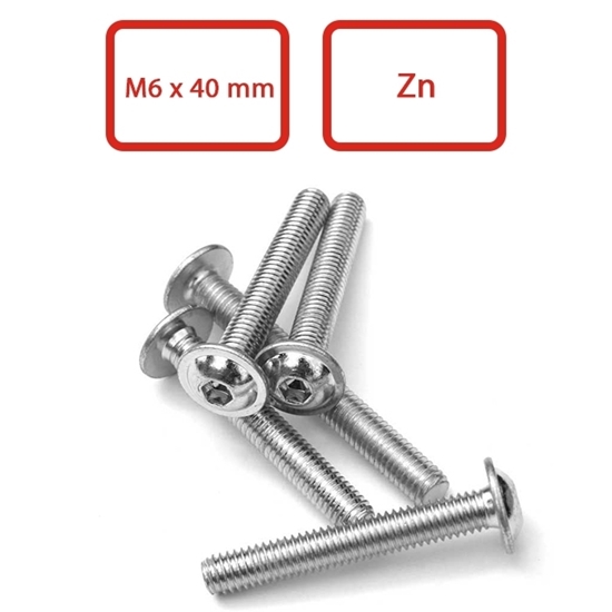 Obrázek z Šroub Imbus příchytky M6 x 40 mm Zn